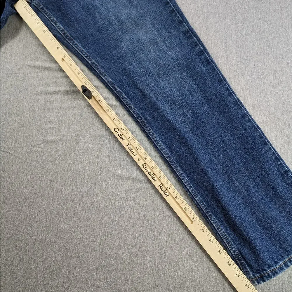 Y2K Tommy Hilfiger Jeans Mens 32 x 30 Blue Denim Straight Leg Preppy Office Work